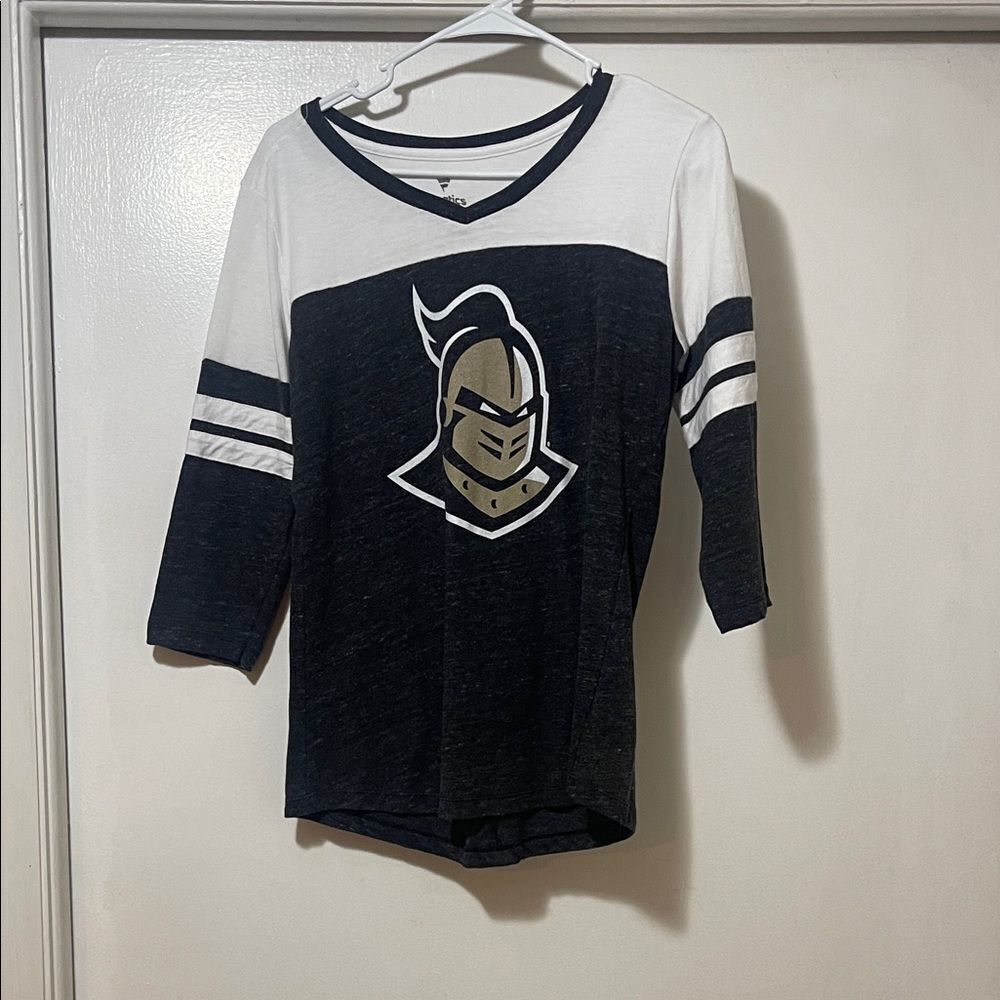Fanatics Black and White ucf Knights  3/4 Sleeve Tee medium